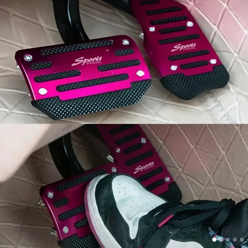 Sports Pedal Covers in Pink and Black